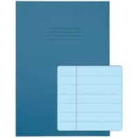 Rhino Exercise Book A4 Ruled 12 mm Stapled Side Bound Manila Soft Cover Blue Not perforated 48 Pages Pack of 50