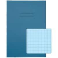 Rhino Exercise Book A4 Squared Stapled Side Bound Manila Soft Cover Blue 48 Pages Pack of 50