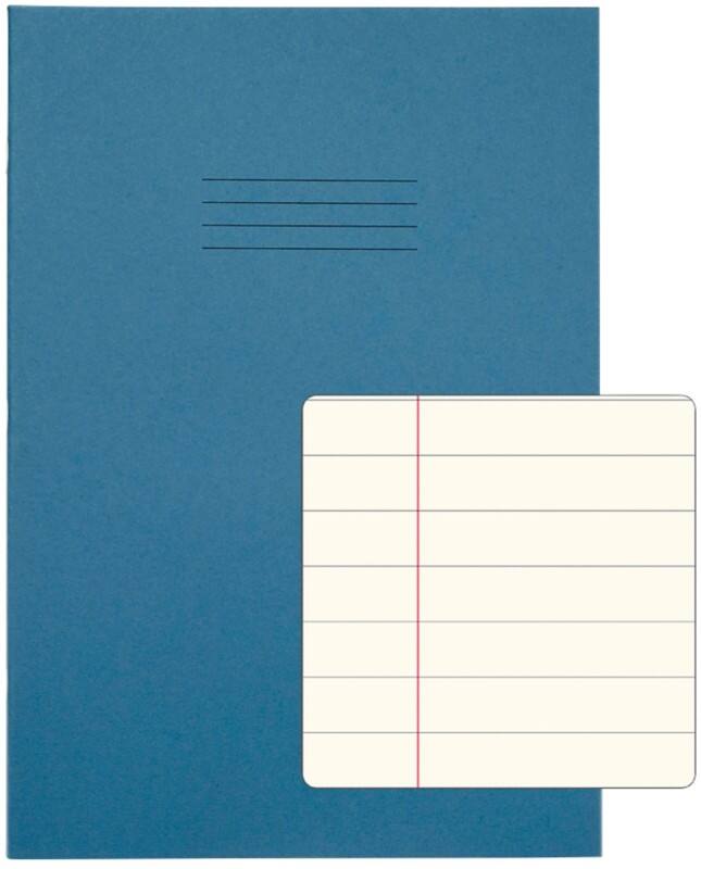 Rhino Exercise Book A4 Ruled Stapled Side Bound Manila Soft Cover Cream 48 Pages Pack of 50