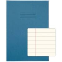 Rhino Exercise Book A4 Ruled 12 mm Stapled Side Bound Manila Soft Cover Blue Not perforated 48 Pages Pack of 50