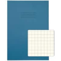 Rhino Exercise Book A4 Squared 10 mm Stapled Side Bound Manila Soft Cover Blue Not perforated 48 Pages Pack of 50