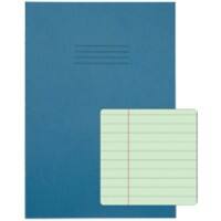 Rhino Exercise Book A4 Ruled 8 mm Stapled Side Bound Manila Soft Cover Blue Not perforated 48 Pages Pack of 50