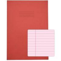 Rhino Exercise Book A4 Ruled Stapled Side Bound Manila Soft Cover Pink 48 Pages Pack of 50