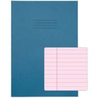 Rhino Exercise Book A4 Ruled 8 mm Stapled Side Bound Manila Soft Cover Blue Not perforated 48 Pages Pack of 50