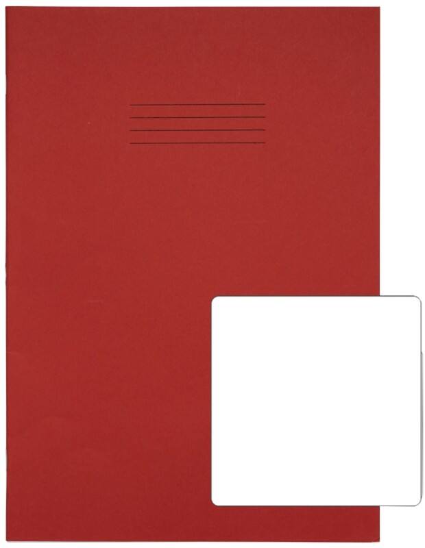 Rhino Exercise Book 13 x 9 cm Plain Stapled Side Bound Manila Soft Cover White 48 Pages Pack of 50
