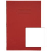 Rhino Exercise Book 339 x 240mm Blank Stapled Side Bound Manila Soft Cover Red Not perforated 48 Pages Pack of 50