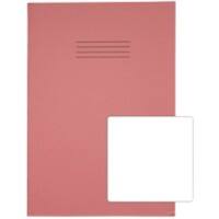 Rhino Exercise Book 339 x 240mm Blank Stapled Side Bound Manila Soft Cover Pink Not perforated 48 Pages Pack of 50