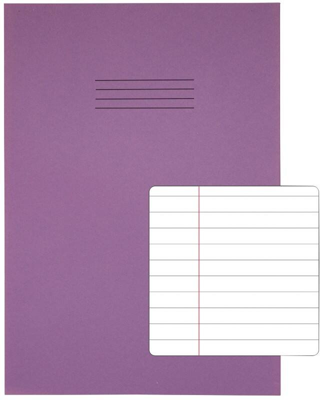 Rhino Exercise Book 13 x 9 cm Ruled Stapled Side Bound Manila Soft Cover White 48 Pages Pack of 50