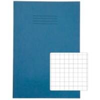 Rhino Exercise Book 339 x 240mm Squared 10 mm Stapled Side Bound Manila Soft Cover Blue Not perforated 48 Pages Pack of 50