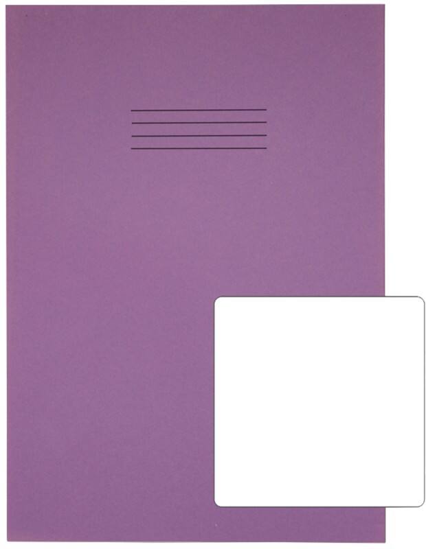 Rhino Exercise Book 13 x 9 cm Plain Stapled Side Bound Manila Soft Cover White 80 Pages Pack of 50