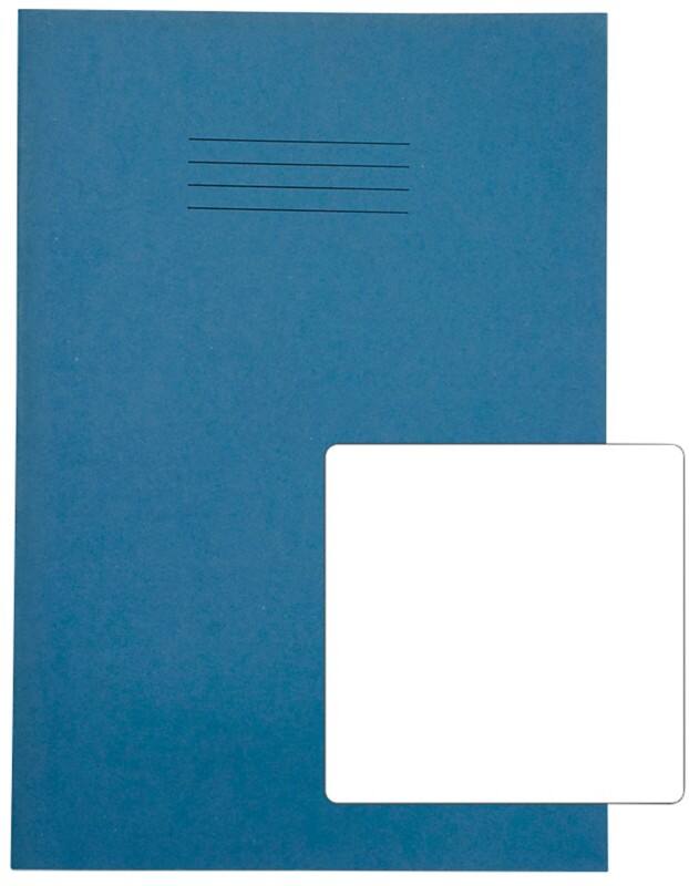 Rhino Exercise Book 13 x 9 cm Plain Stapled Side Bound Manila Soft Cover White 80 Pages Pack of 50