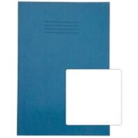 Rhino Exercise Book 339 x 240mm Blank Stapled Side Bound Manila Soft Cover Blue Not perforated 80 Pages Pack of 50