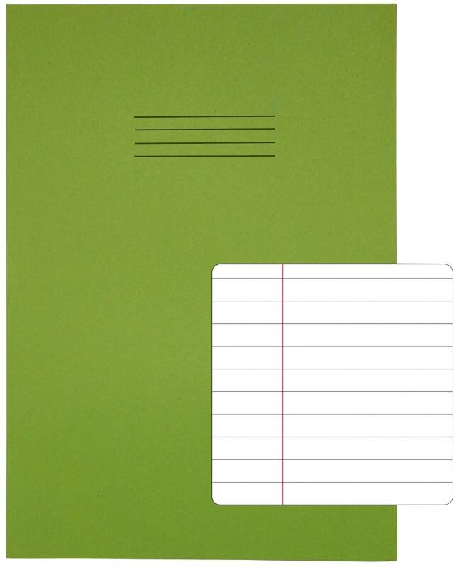Rhino Exercise Book 13 x 9 cm Ruled Stapled Side Bound Manila Soft Cover White 80 Pages Pack of 50