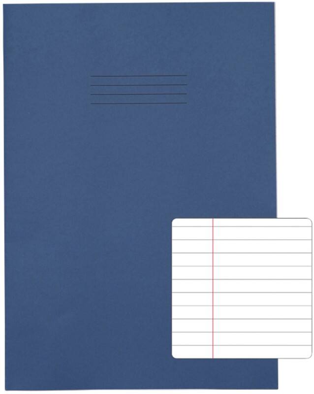 Rhino Exercise Book 13 x 9 cm Ruled Stapled Side Bound Manila Soft Cover White 80 Pages Pack of 50