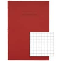 Rhino Exercise Book 13 x 9 cm Squared Stapled Side Bound Manila Soft Cover White 80 Pages Pack of 50