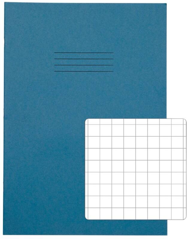 Rhino Exercise Book A4 Squared Stapled Side Bound Manila Soft Cover White 80 Pages Pack of 50