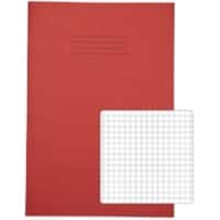 Rhino Exercise Book A4 Squared Stapled Side Bound Manila Soft Cover White 80 Pages Pack of 50