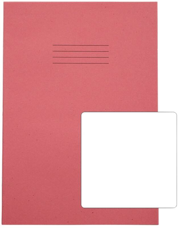 Rhino Exercise Book A4 Plain Stapled Side Bound Manila Soft Cover White 80 Pages Pack of 50