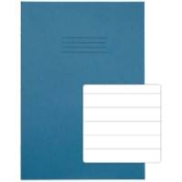 Rhino Exercise Book A4 Ruled 15 mm Stapled Side Bound Manila Soft Cover Blue Not perforated 80 Pages Pack of 50