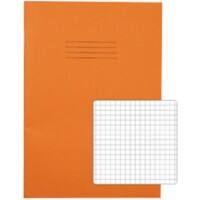 Rhino Exercise Book A4 Squared Stapled Side Bound Manila Soft Cover White 80 Pages Pack of 50