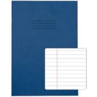 Rhino Exercise Book A4 Ruled 8 mm Stapled Side Bound Manila Soft Cover Blue Not perforated 64 Pages Pack of 50