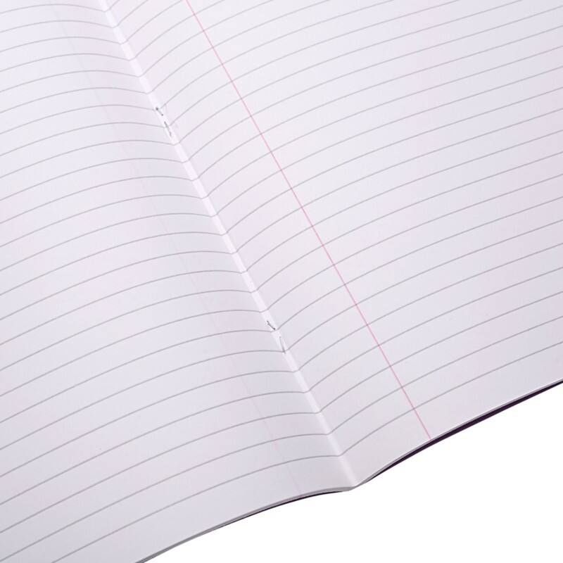 Rhino Exercise Book A4 Ruled Stapled Side Bound Manila Soft Cover White 64 Pages Pack of 50