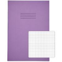 Rhino Exercise Book A4 Squared Stapled Side Bound Manila Soft Cover White 64 Pages Pack of 50