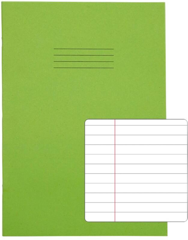 Rhino Exercise Book A4 Ruled Stapled Side Bound Manila Soft Cover White 64 Pages Pack of 50