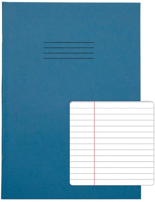 Rhino Exercise Book A4 Ruled Stapled Side Bound Manila Soft Cover White 64 Pages Pack of 50
