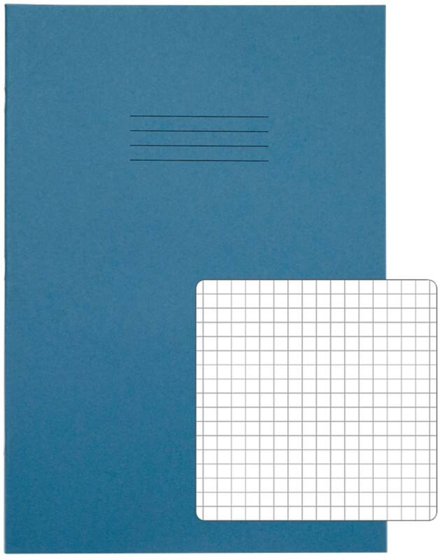 Rhino Exercise Book A4 Squared Stapled Side Bound Manila Soft Cover White 64 Pages Pack of 50