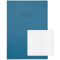 Rhino Exercise Book A4 Squared 5 mm Stapled Side Bound Manila Soft Cover Blue Not perforated 64 Pages Pack of 50