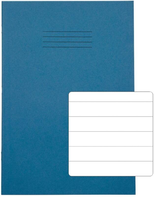 Rhino Exercise Book A4 Ruled Stapled Side Bound Manila Soft Cover White 64 Pages Pack of 50
