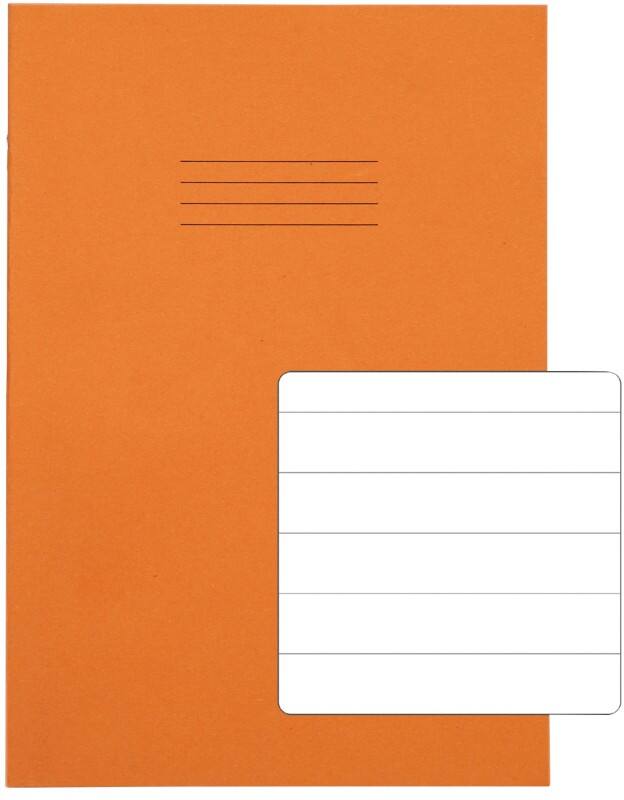 Rhino Exercise Book A4 Ruled Stapled Side Bound Manila Soft Cover White 64 Pages Pack of 50