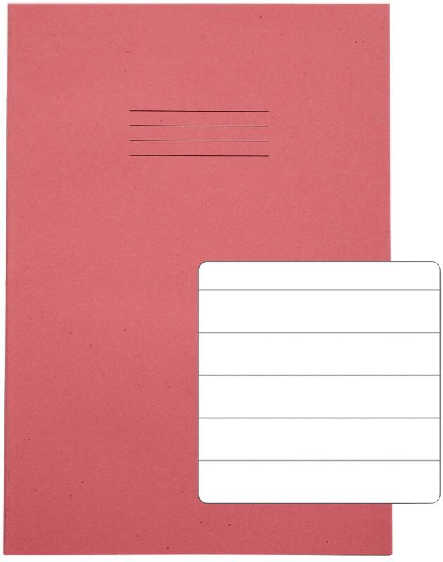 Rhino Exercise Book A4 Ruled Stapled Side Bound Manila Soft Cover White 64 Pages Pack of 50