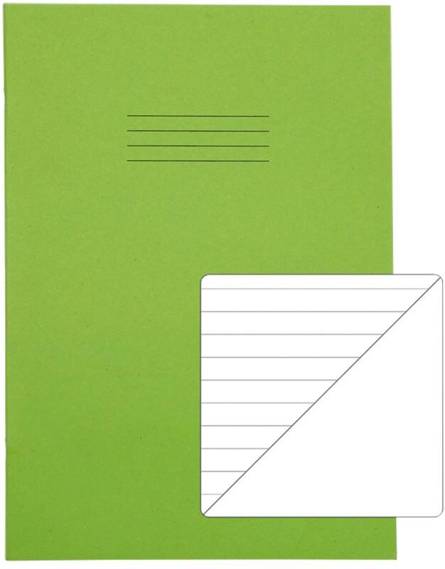 Rhino Exercise Book A4 Ruled Stapled Side Bound Manila Soft Cover White 64 Pages Pack of 50