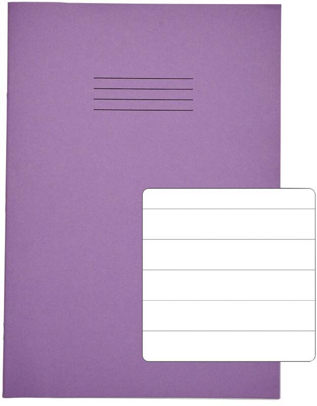 Rhino Exercise Book A4 Ruled Stapled Side Bound Manila Soft Cover White 64 Pages Pack of 50