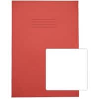 Rhino Exercise Book A4 Plain Stapled Side Bound Manila Soft Cover White 64 Pages Pack of 50