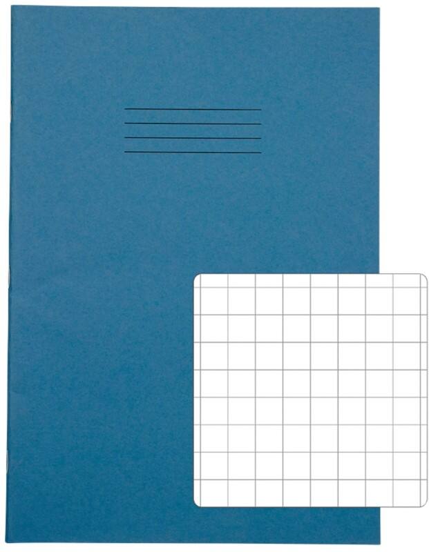 Rhino Exercise Book A4 Squared Stapled Side Bound Manila Soft Cover White 64 Pages Pack of 50