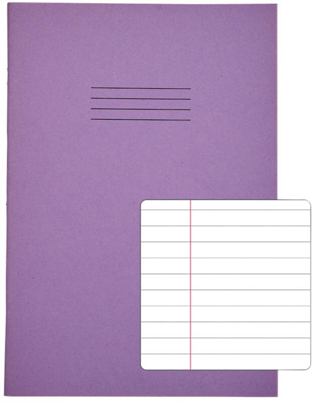 Rhino Exercise Book A4 Ruled Stapled Side Bound Manila Soft Cover White 96 Pages Pack of 50
