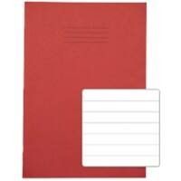 Rhino Exercise Book A4 Ruled 12 mm Stapled Side Bound Manila Soft Cover Red Not perforated 32 Pages Pack of 100