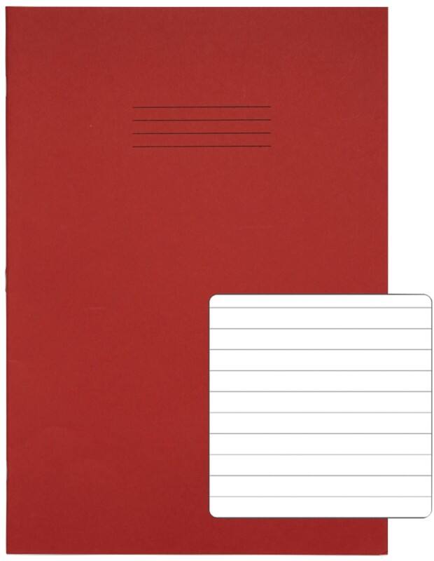 Rhino Exercise Book 13 x 9 cm Ruled Stapled Side Bound Manila Soft Cover White 40 Pages Pack of 100