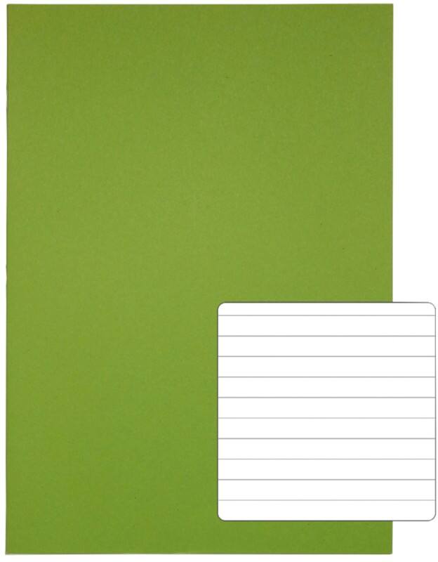 Rhino Exercise Book 13 x 9 cm Ruled Stapled Side Bound Manila Soft Cover White 40 Pages Pack of 100