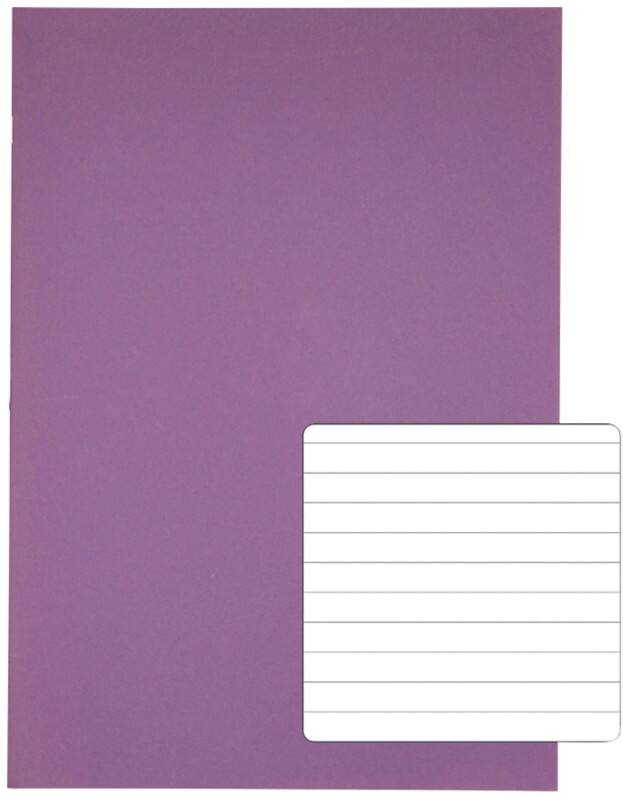 Rhino Exercise Book 13 x 9 cm Ruled Stapled Side Bound Manila Soft Cover White 40 Pages Pack of 100