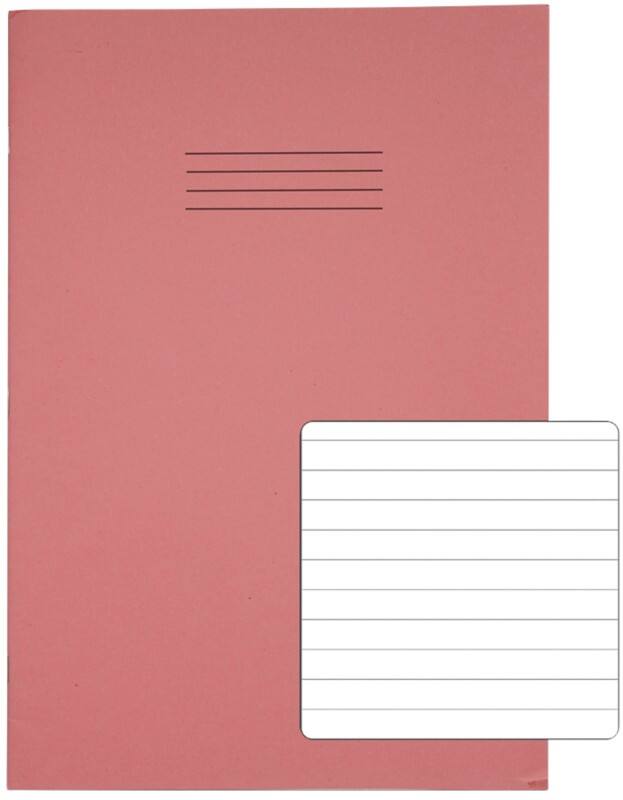 Rhino Exercise Book 13 x 9 cm Ruled Stapled Side Bound Manila Soft Cover White 40 Pages Pack of 100