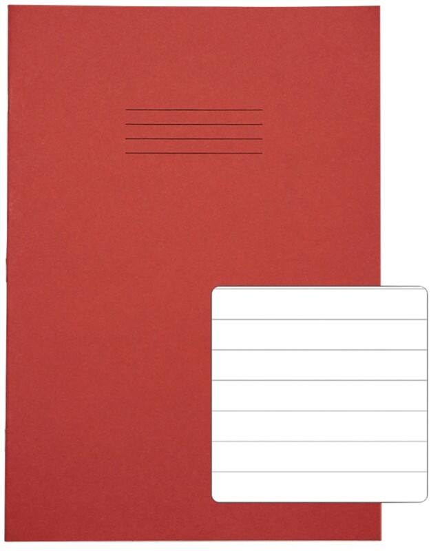 Rhino Exercise Book 13 x 9 cm Ruled Stapled Side Bound Manila Soft Cover White 40 Pages Pack of 100