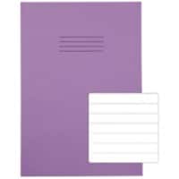 Rhino Exercise Book 13 x 9 cm Ruled Stapled Side Bound Manila Soft Cover White 40 Pages Pack of 100