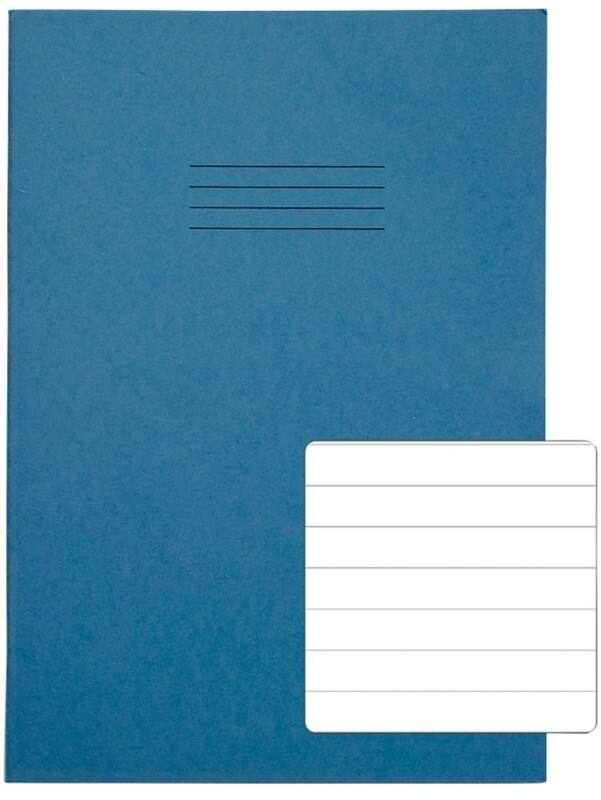 Rhino Exercise Book 13 x 9 cm Ruled Stapled Side Bound Manila Soft Cover White 40 Pages Pack of 100