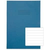 Rhino Exercise Book 339 x 240mm Ruled 12 mm Stapled Side Bound Manila Soft Cover Blue Not perforated 40 Pages Pack of 100