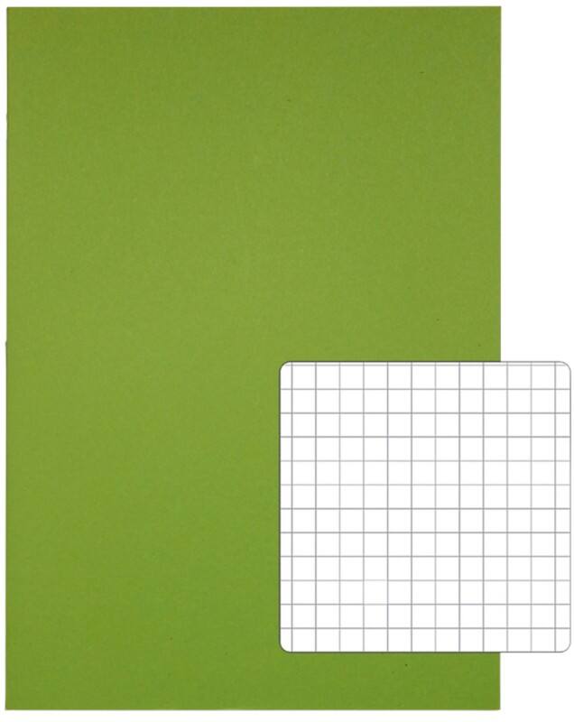 Rhino Exercise Book 13 x 9 cm Squared Stapled Side Bound Manila Soft Cover White 40 Pages Pack of 100