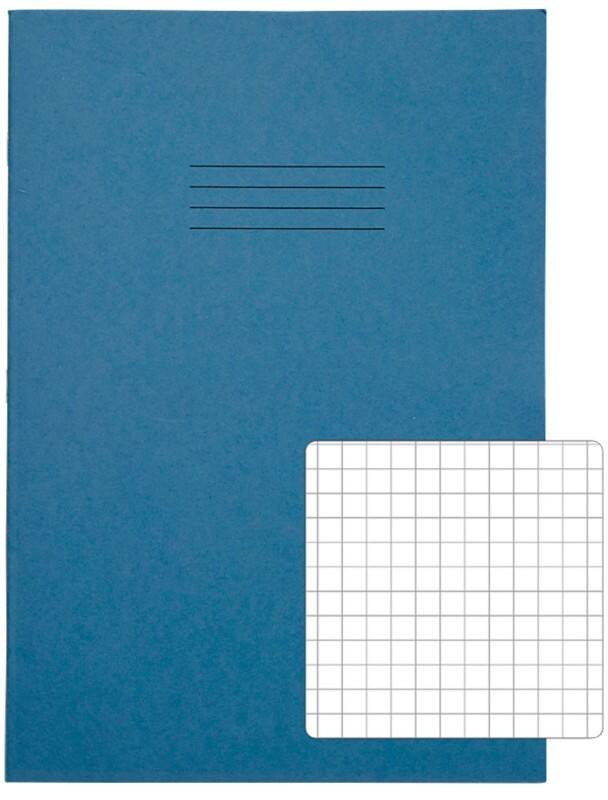 Rhino Exercise Book 13 x 9 cm Squared Stapled Side Bound Manila Soft Cover White 40 Pages Pack of 100